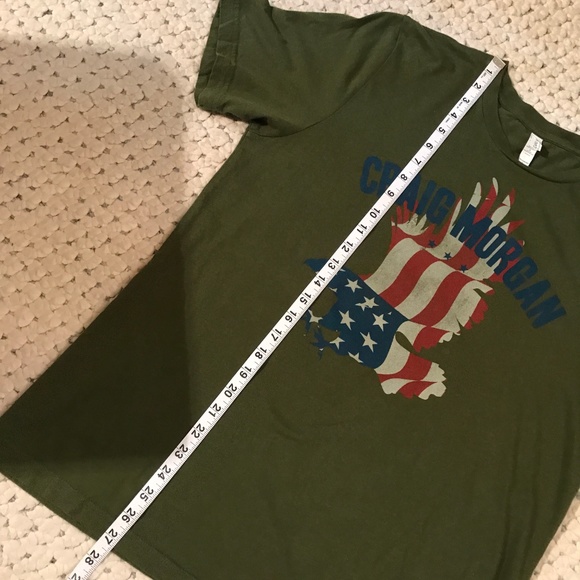 Bella Canvas Cotton USA Eagle Craig Morgan Army L - Picture 6 of 6